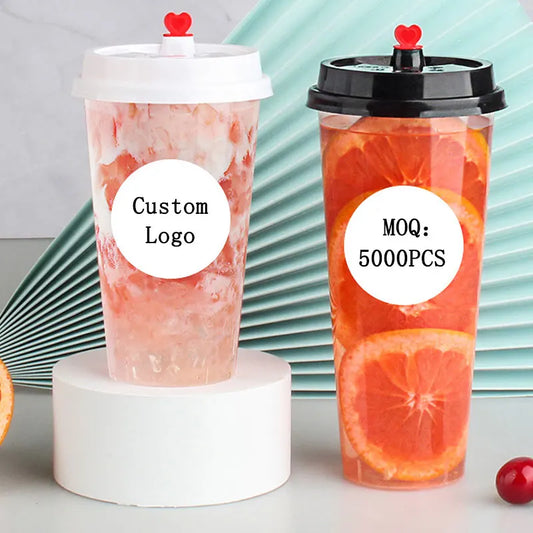 PP-0828/PET-0828 – Hard Boba Cups – 4oz/8oz/12oz/16oz/24oz - image 1