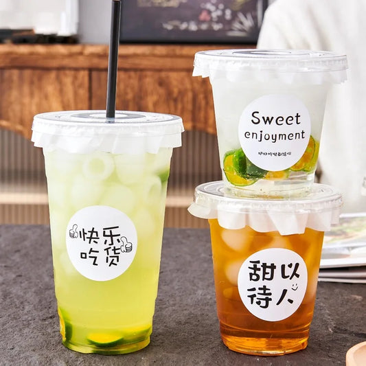 PP/PET CUP – Disposable Straws – Customized Size – 90 mm Rim - image 1