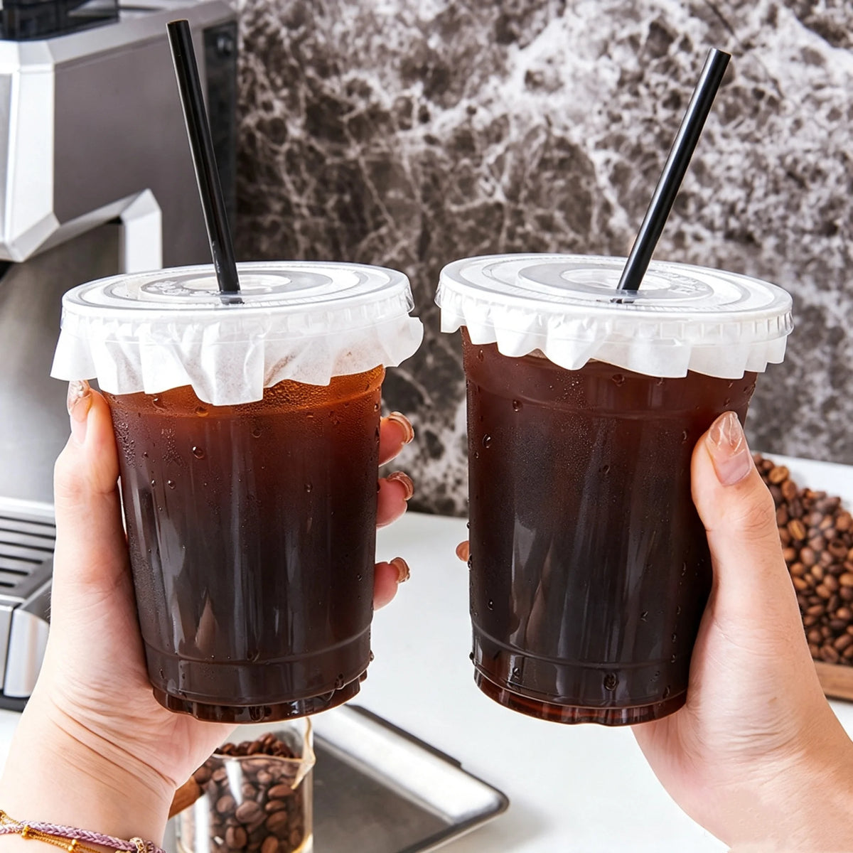 PP/PET CUP – Hard Boba Cups – Customized Size – 90 mm Rim - image 1