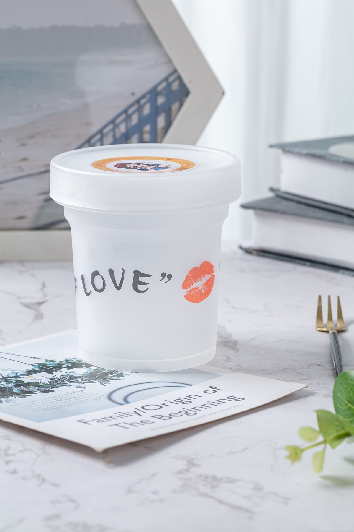 Custom dessert and ice cream cups